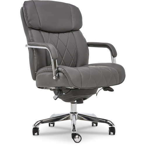 LaZBoy Sutherland Quilted Executive Office Chair with Padded Arms